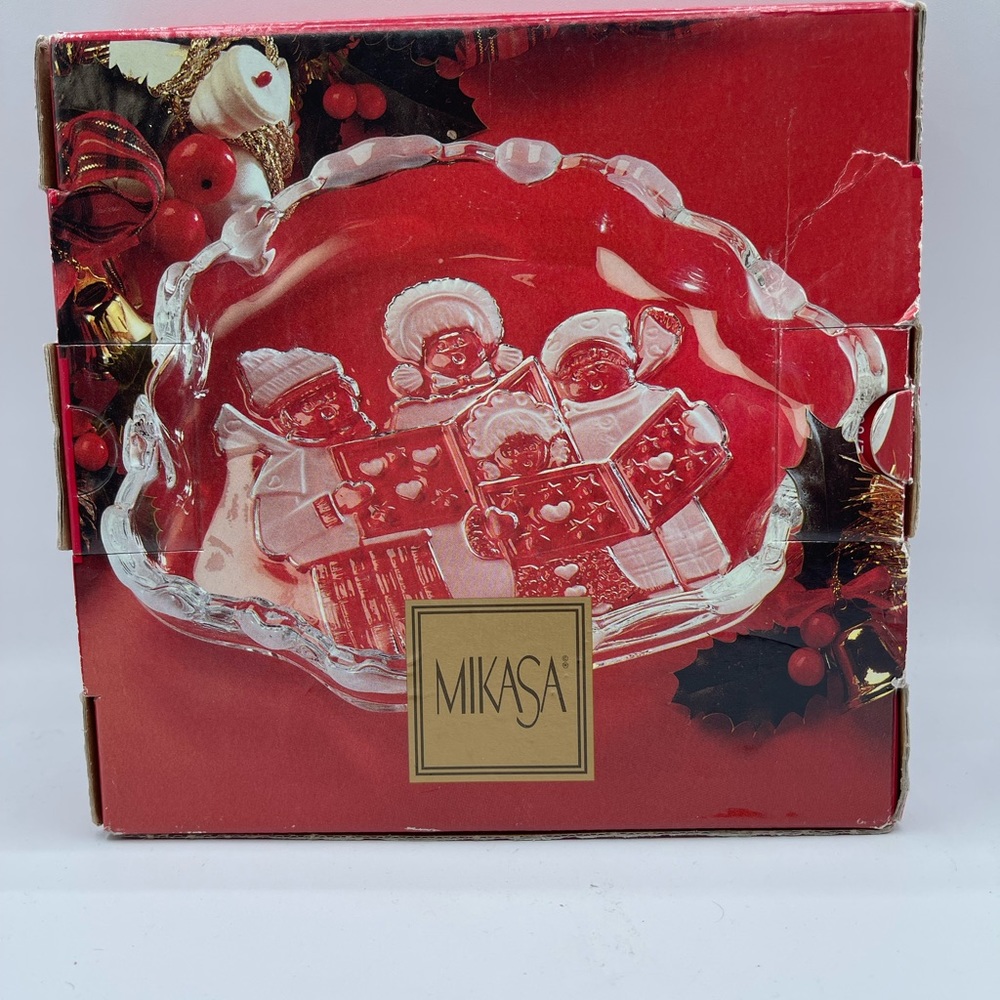 Vintage Mikasa Candy Dish Christmas Carolers Celebrations Made In Germany